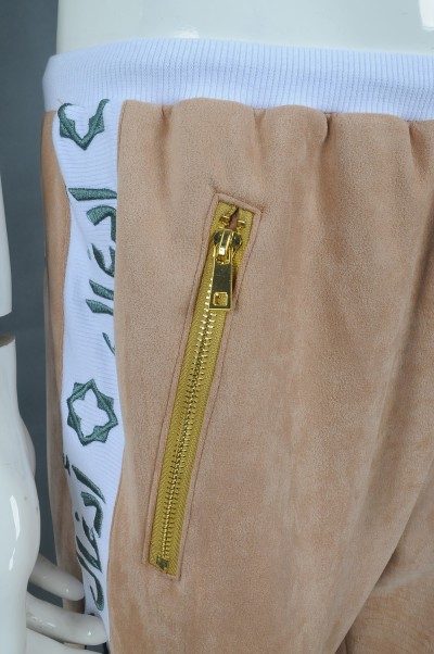 WTV169 Customized Winter Contrast Casual Set Golden Pants Bag Zipper 100% Poly Sports Suit Shop detail view-15